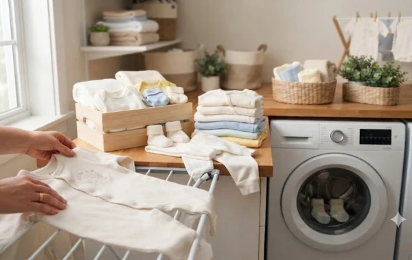 How to Wash Newborn Clothes for the First Time