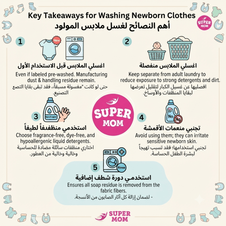 Key Takeaways for Washing Newborn Clothes